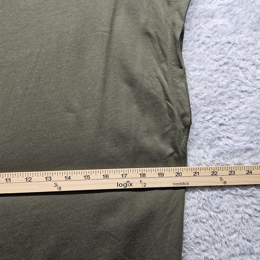 Loft Solid Green Tshirt Womens Size Large Minimal Casual Comfort - Picture 5 of 8